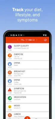 mySymptoms Food Diary android App screenshot 5